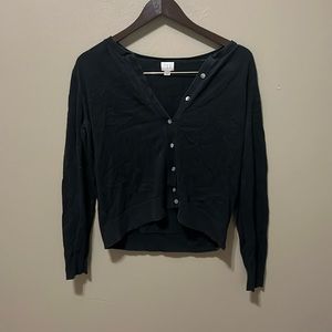Long Sleeve Black button up cardigan ★